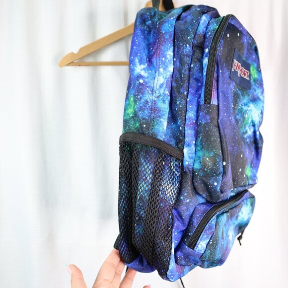 Jansport Cyberspace Galaxy Doubleton Backpack blue black nwt - Picture 8 of 12